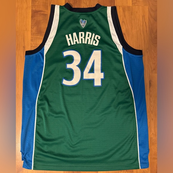 Adidas NBA Dallas Mavericks Basketball Jersey Devin Harris 34 Mav Throwback - Picture 6 of 7